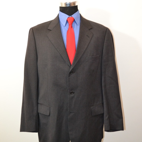 Ferrini Other - Ferrini 42R Sport Coat Blazer Suit Jacket Charcoal